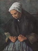 Paul Cezanne Old Woman with a Rosary oil on canvas